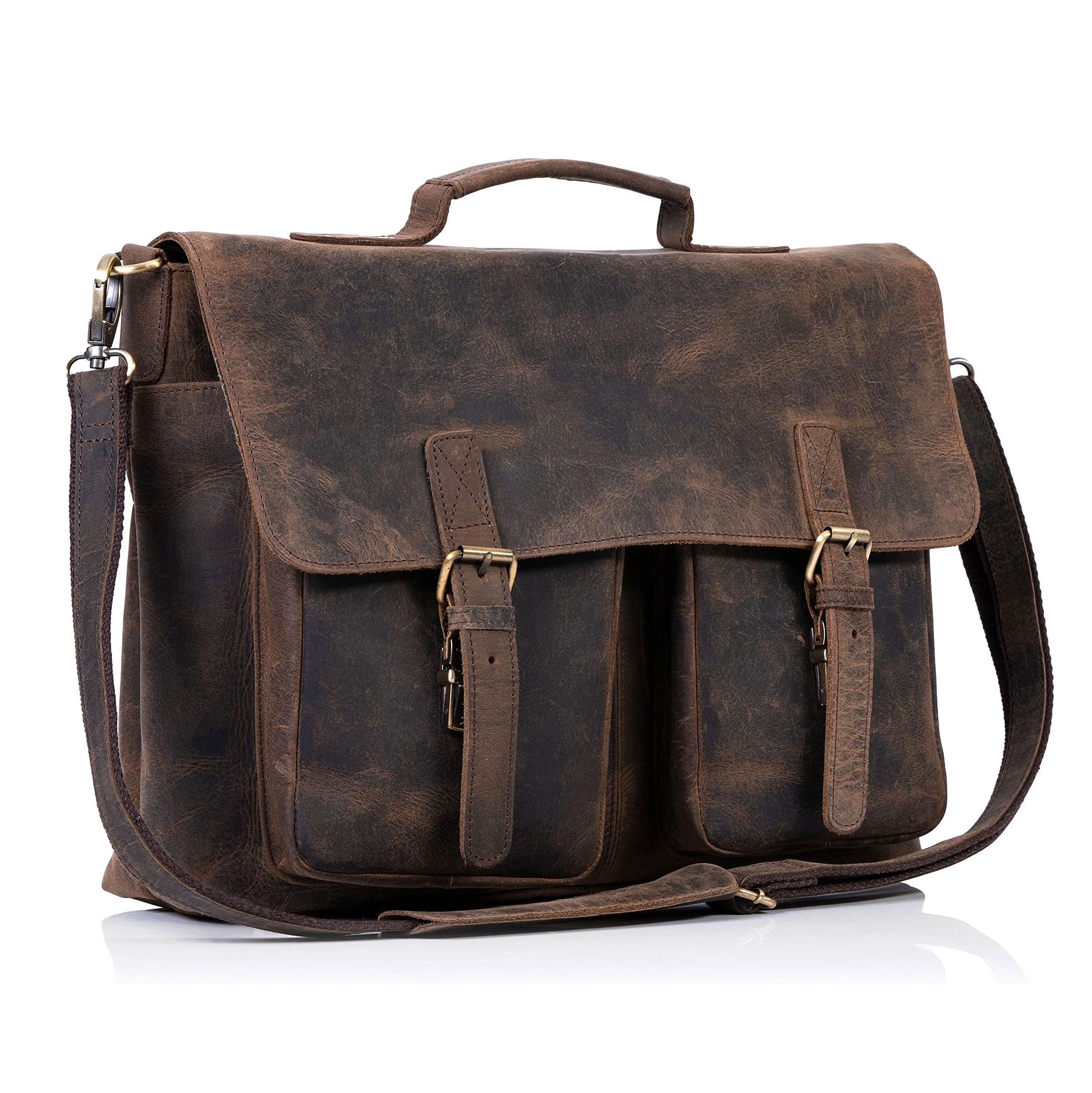 Practical Design Leather Messenger Bag - FR Fashion Co.