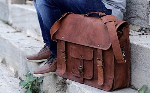 Modern Leather Satchel Messenger Bag - FR Fashion Co.