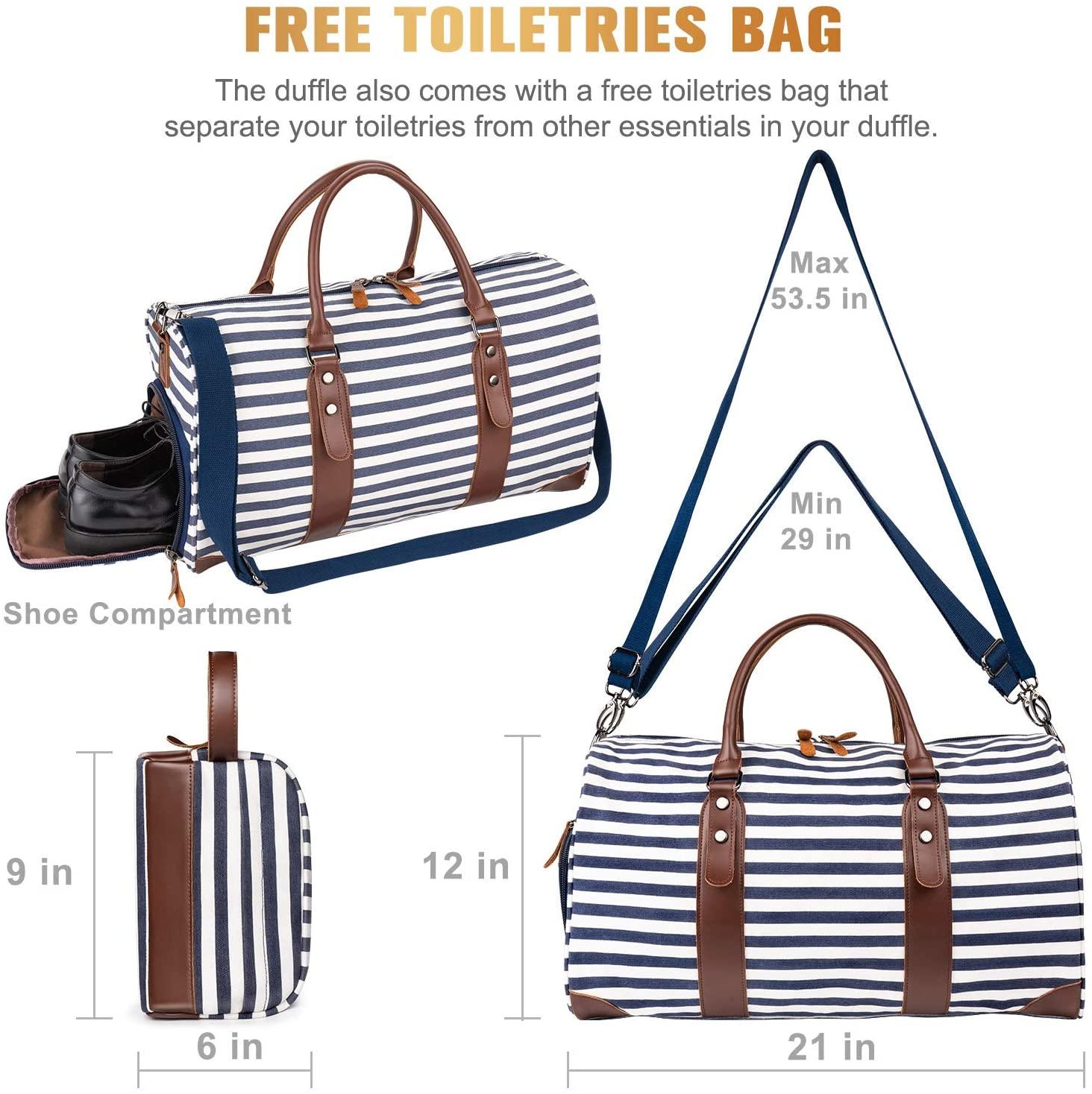 Duffle Bag 21 inch with Toiletry Bag - FR Fashion Co.