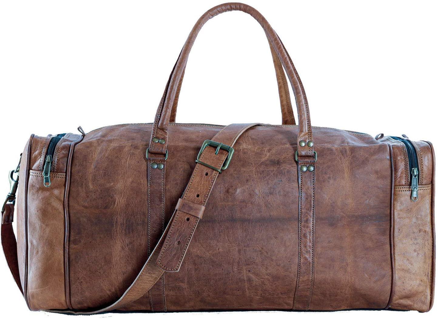 Full Grain Leather Duffel Bag - FR Fashion Co.