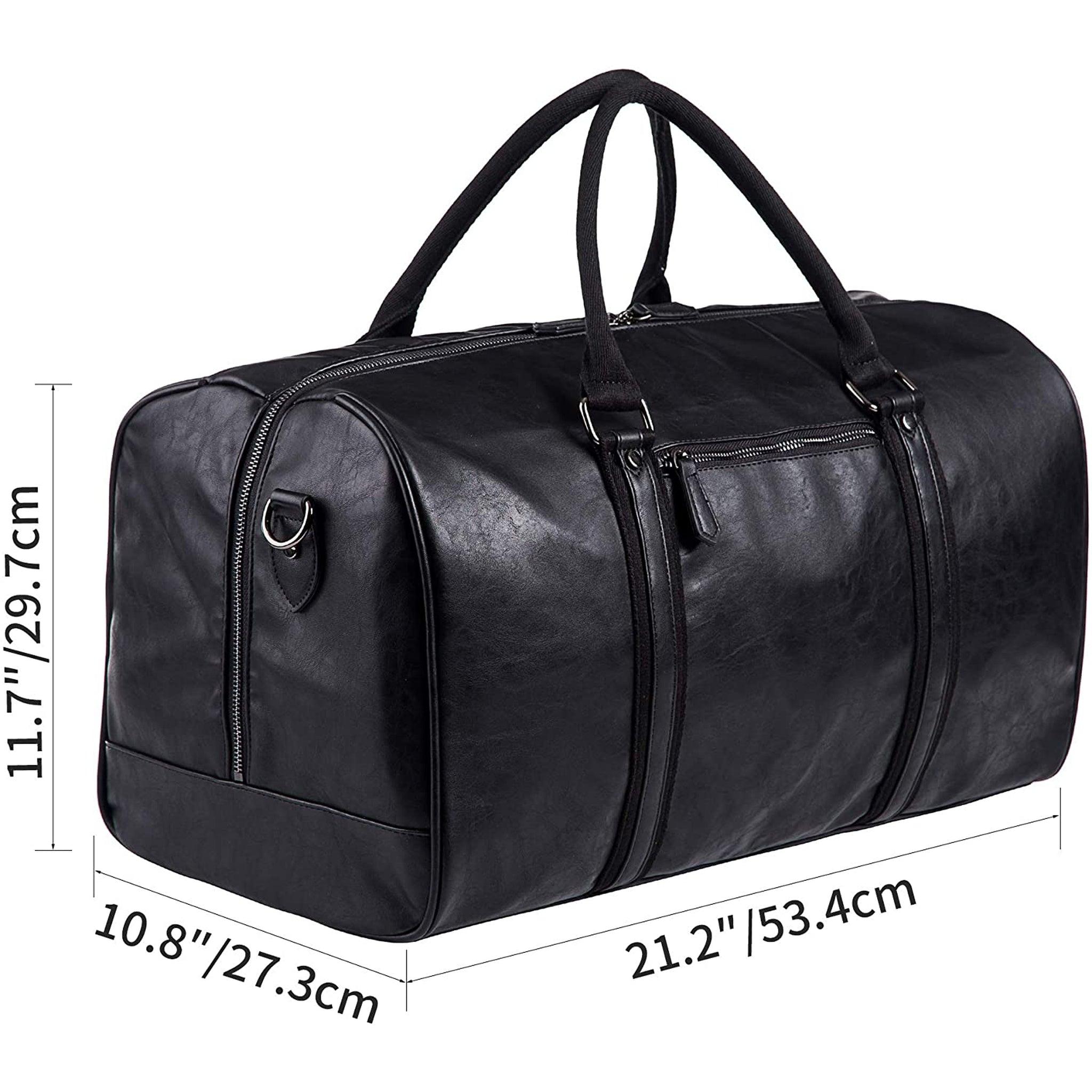 Premium Leather Duffle Bag - FR Fashion Co.