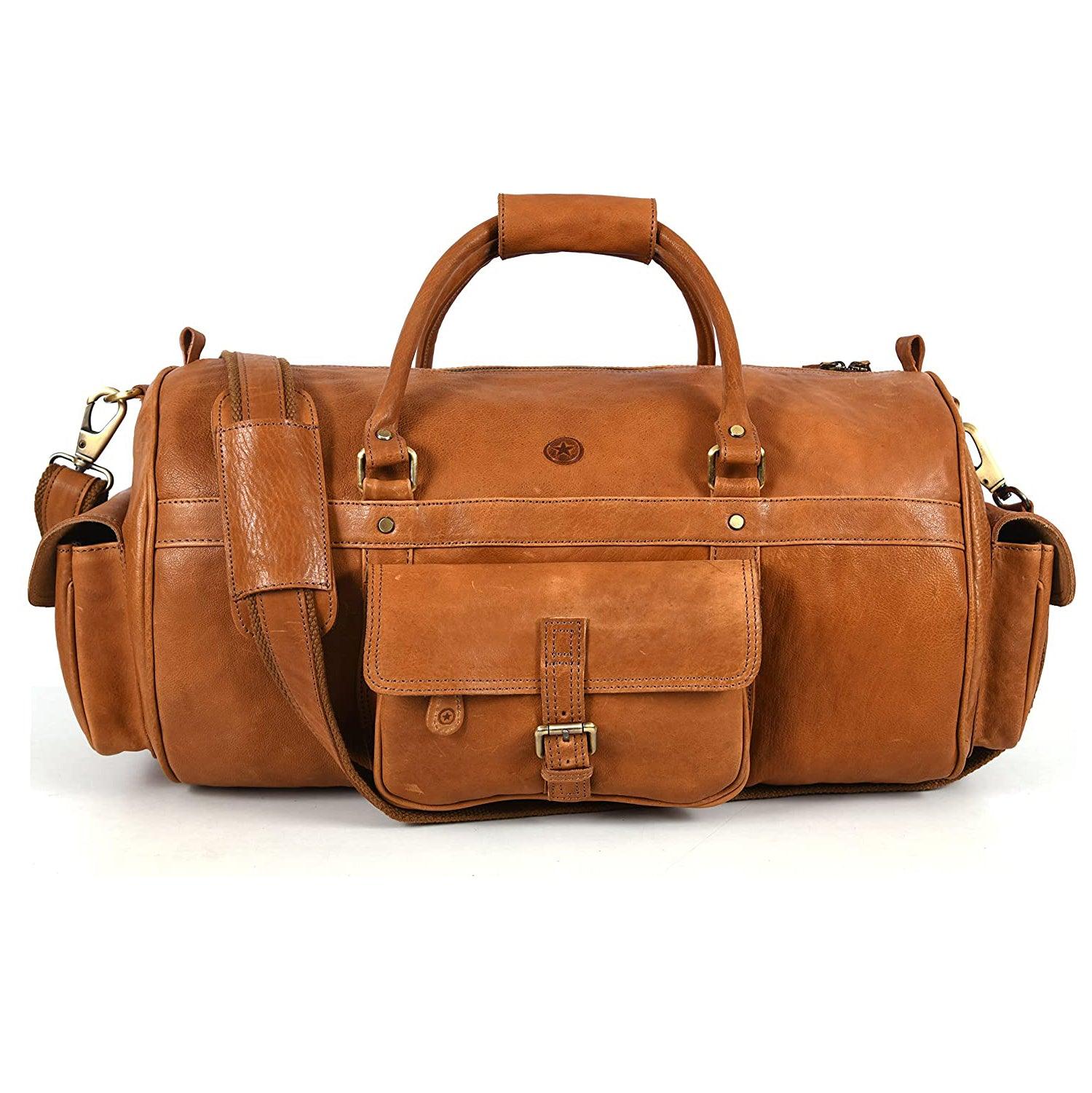Rustic Brown Duffel Bags - FR Fashion Co.