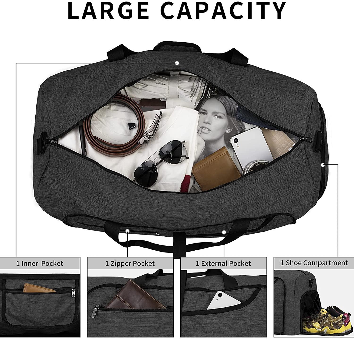 Large-Capacity Foldable Duffle Bag - FR Fashion Co.