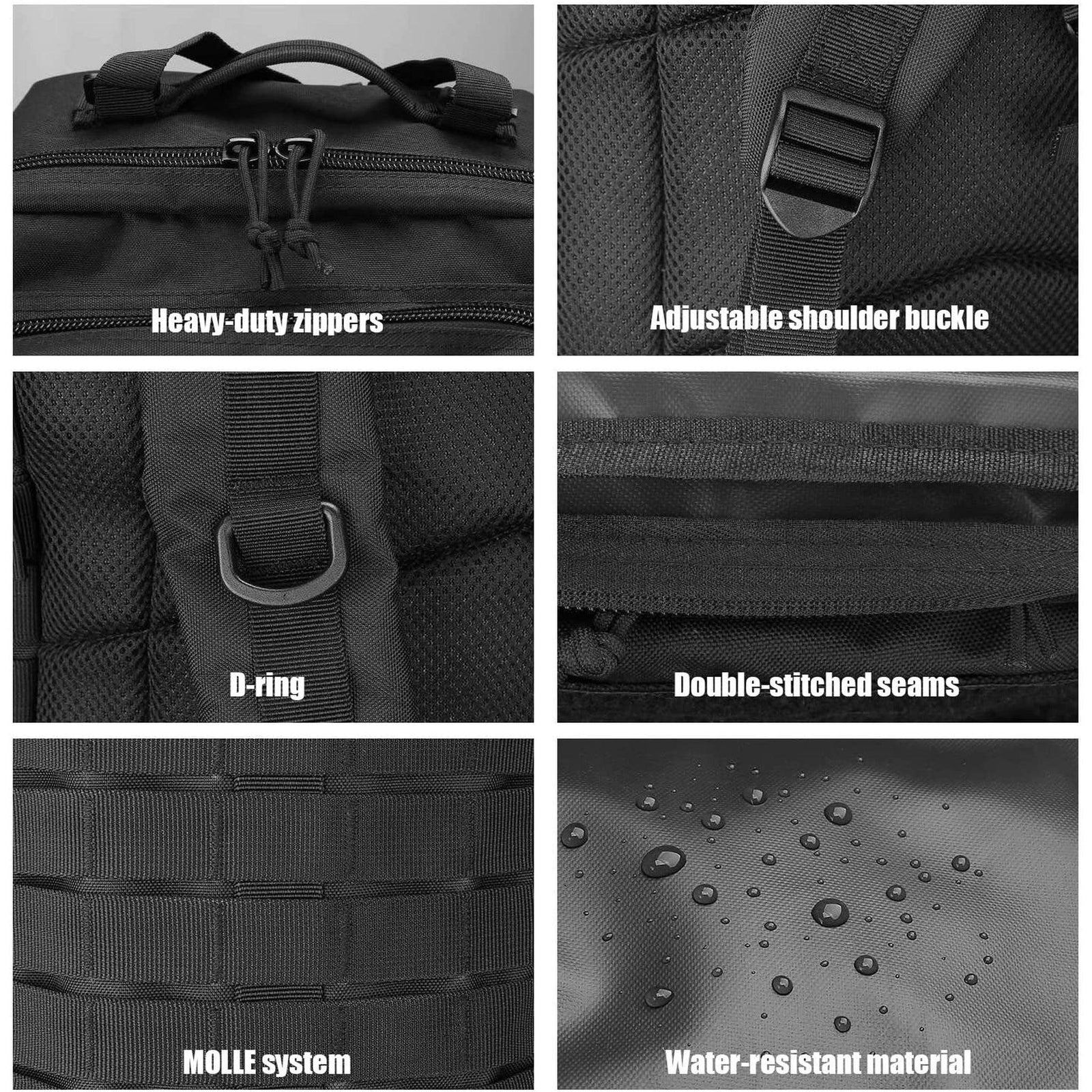 FR Fashion Co. 42L Men's MOLLE Tactical Backpack