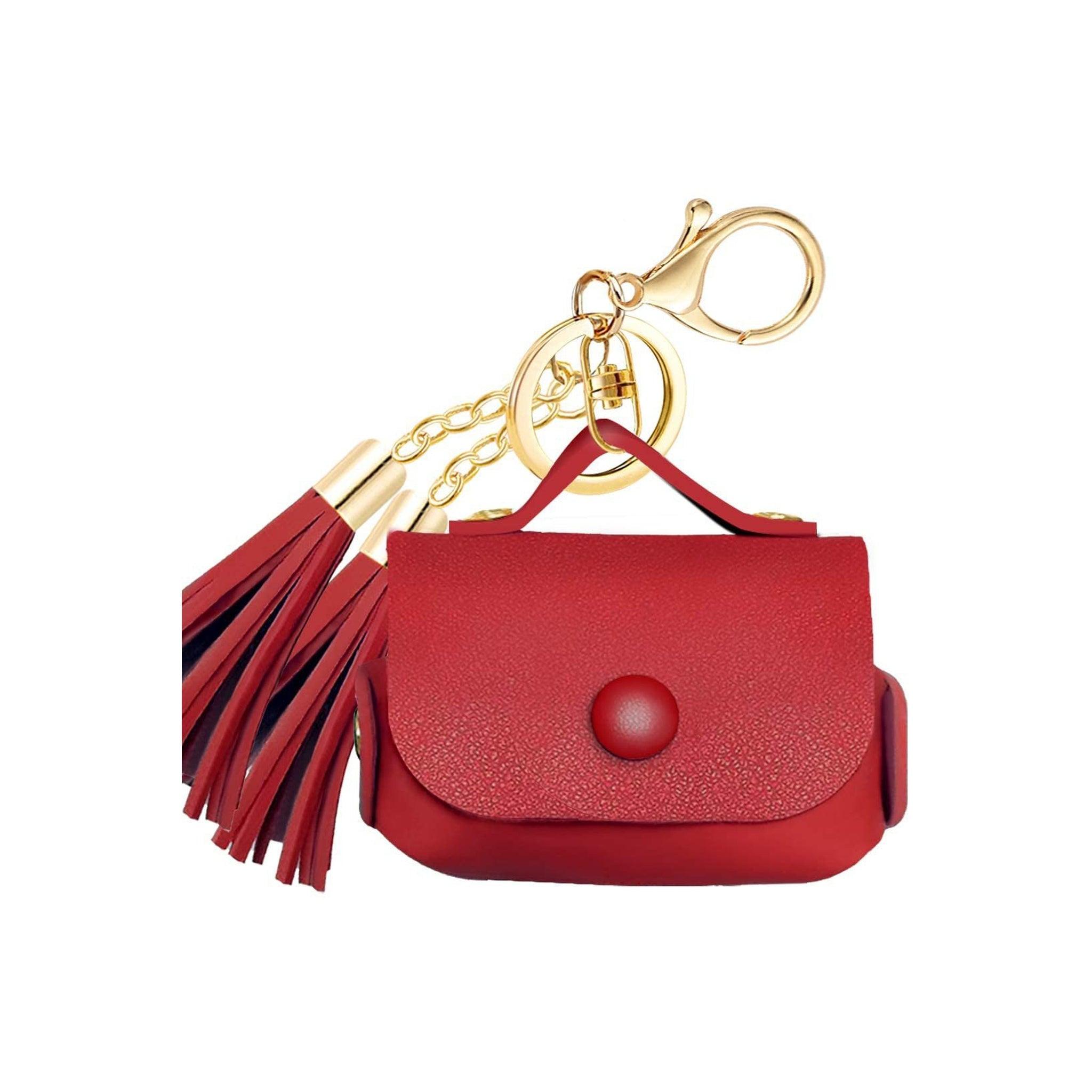Leather Case with Keychain & Tassel Compatible with Apple AirPods Pro - FR Fashion Co.